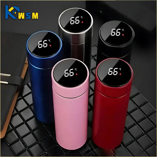 500ml Thermos Flask with Temperature Display