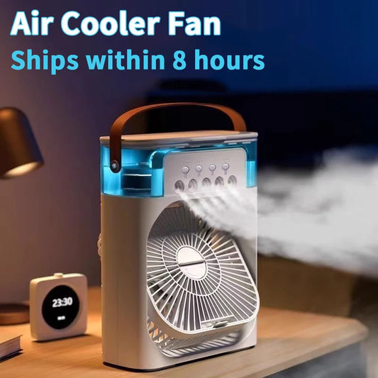3-in-1 Mini Air Cooler Fan with Night Light