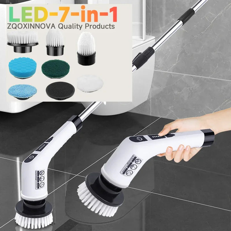7-in-1 Electric Spin Scrubber Cleaning Kit
