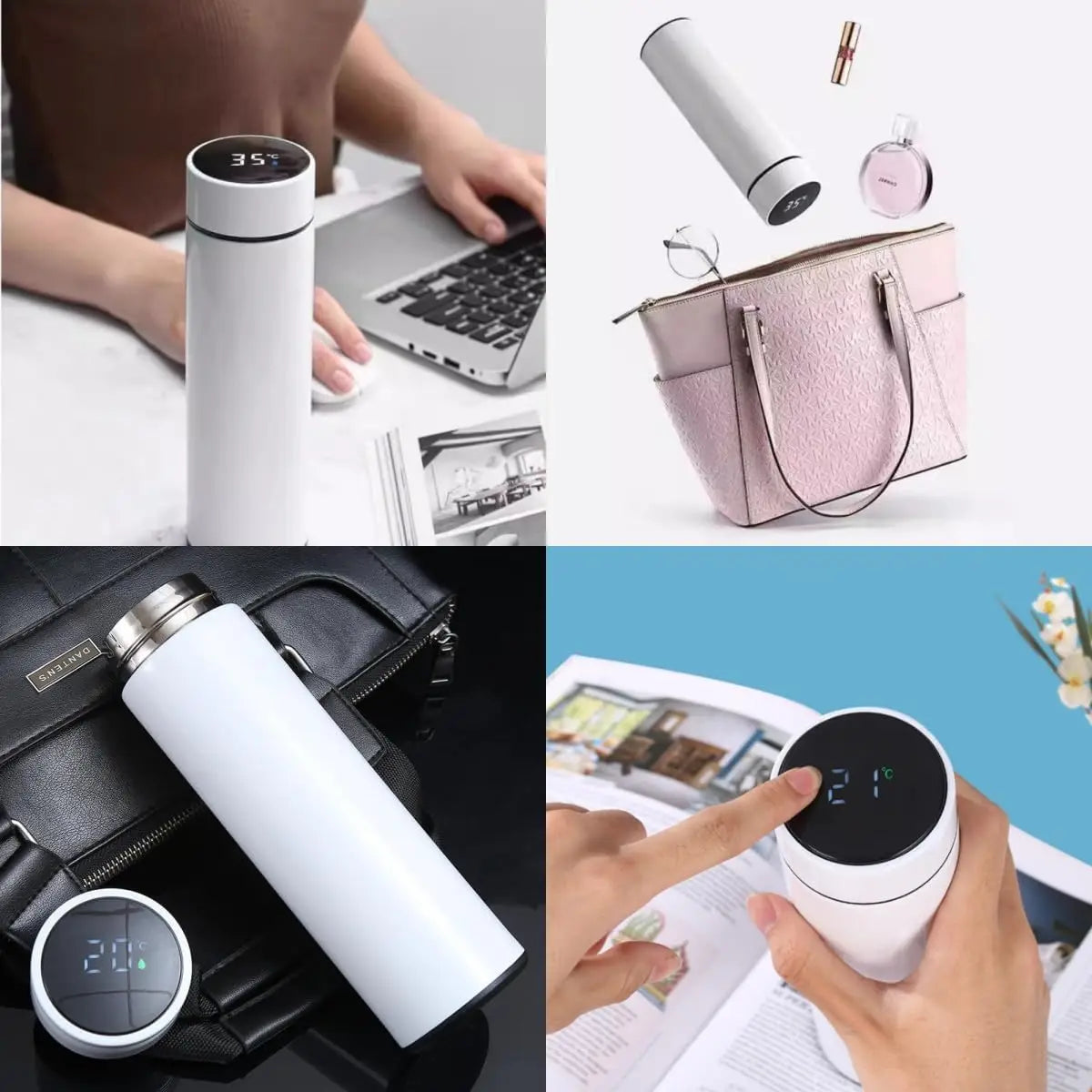 500ml Thermos Flask with Temperature Display