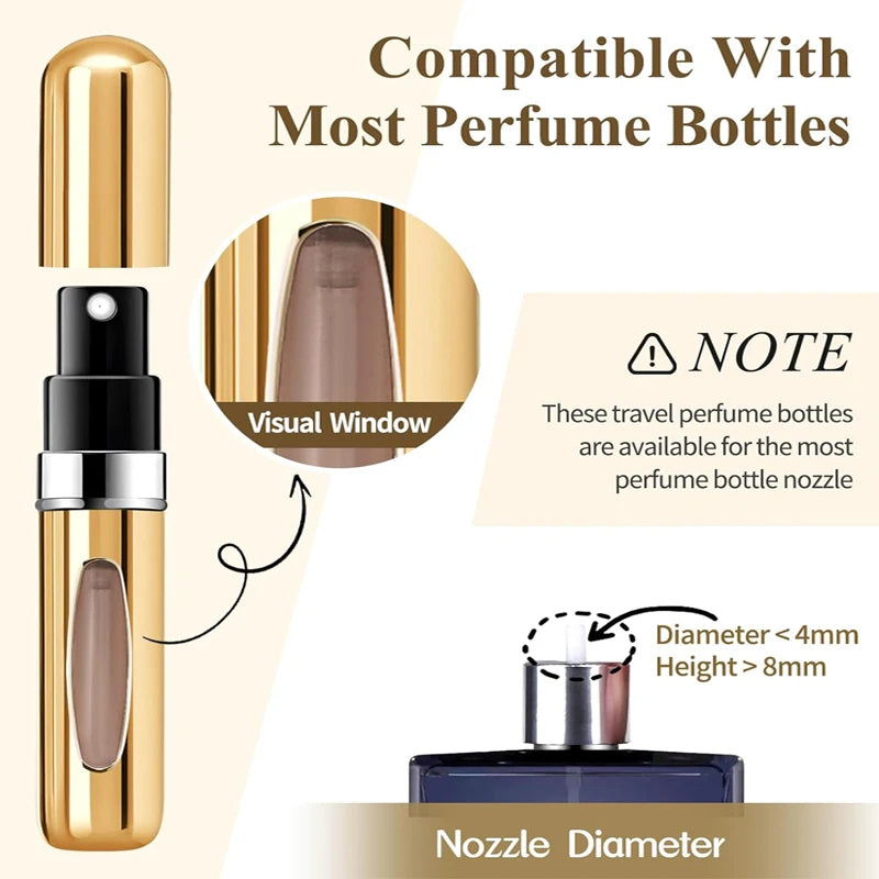 5ml Refillable Perfume Atomizer Spray Bottle