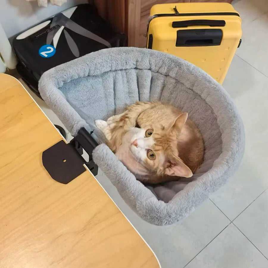 Folding Cat Desk Hammock Perch