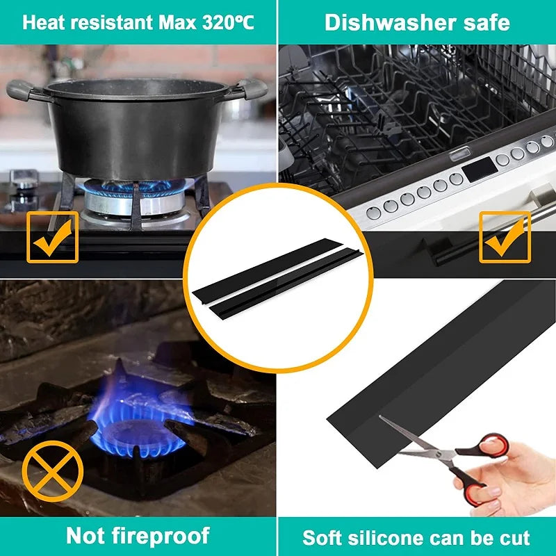 Silicone Stove Gap Cover Heat Mat