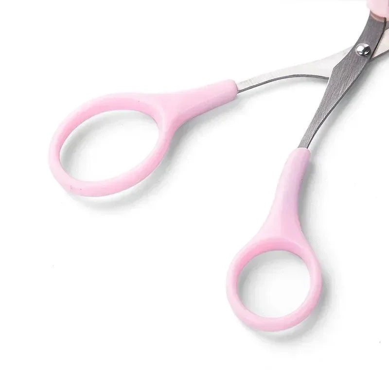 Stainless Steel Eyebrow Scissors with Comb