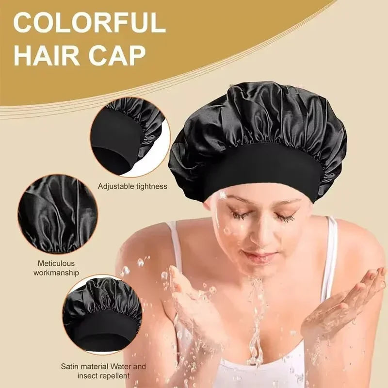 Silk Satin Lined Sleep Bonnet Hair Wrap