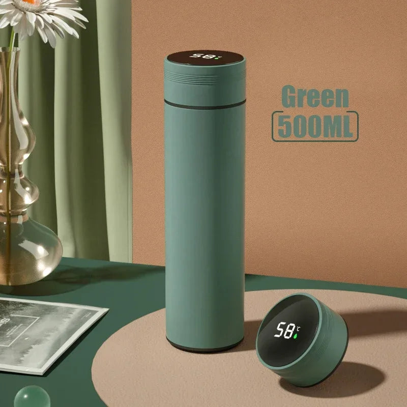500ml Thermos Flask with Temperature Display