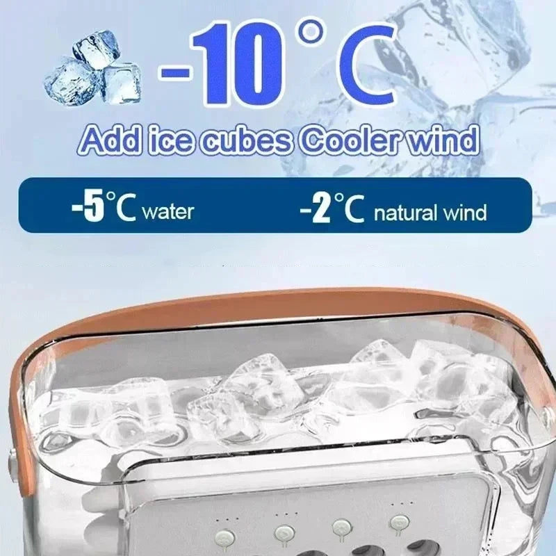 3-in-1 Mini Air Cooler Fan with Night Light