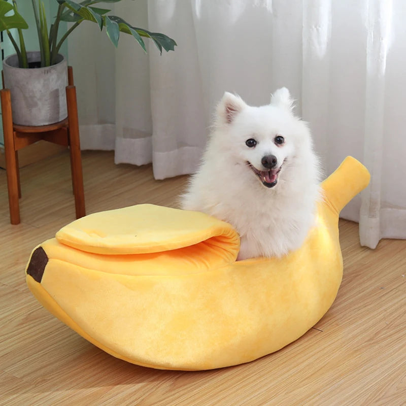 Banana Cat Bed Cosy Pet Cave