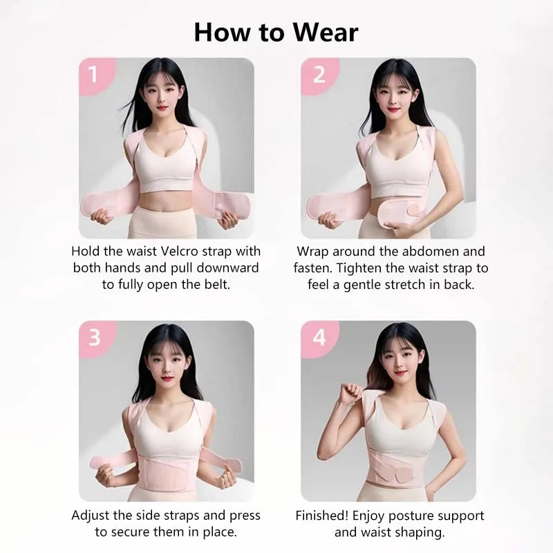 Adjustable Posture Support Back Brace