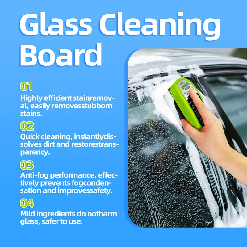 Car Glass Oil Film Remover Brush Kit