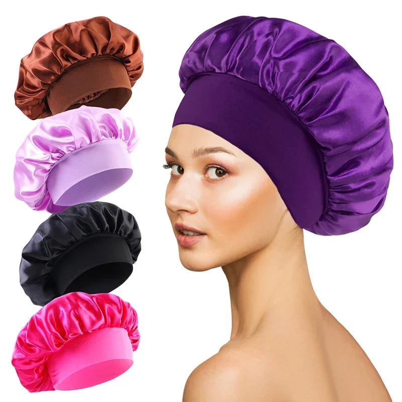 Silk Satin Lined Sleep Bonnet Hair Wrap