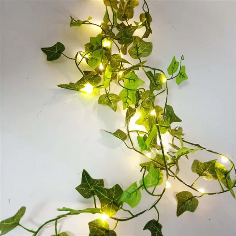 Artificial Vine Fairy Lights Leaf Garland