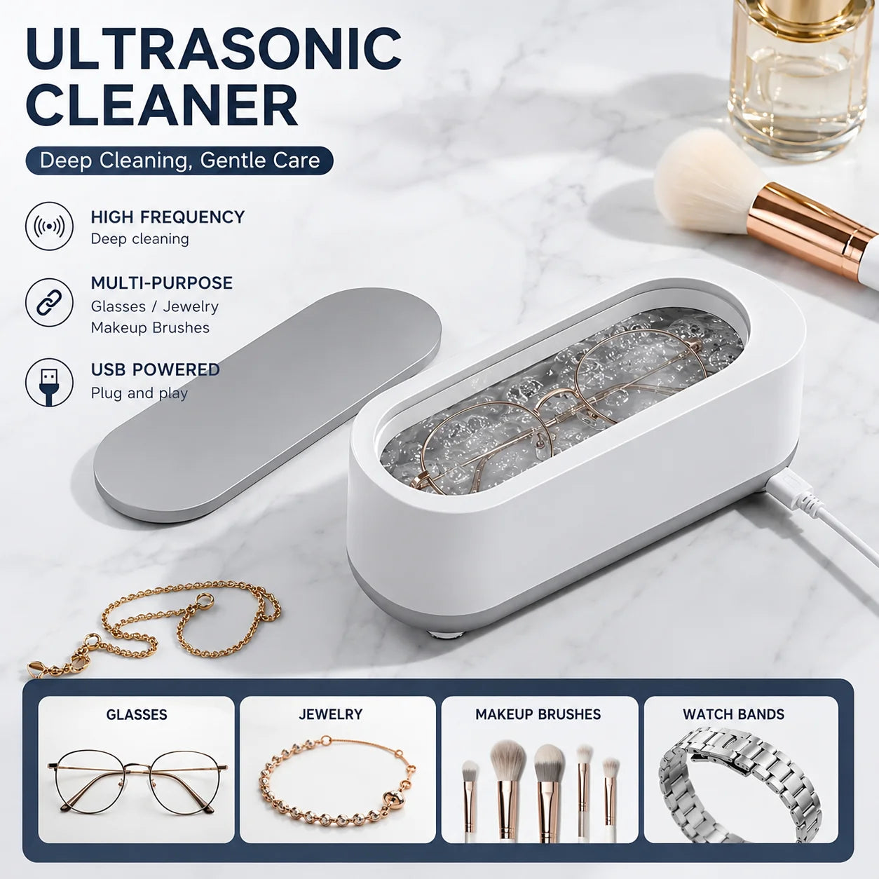 Ultrasonic Cleaner for Jewellery and Glasses