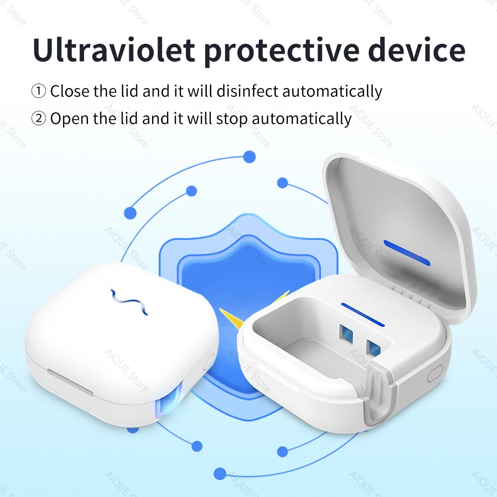 UV Toothbrush Sterilizer Travel Case