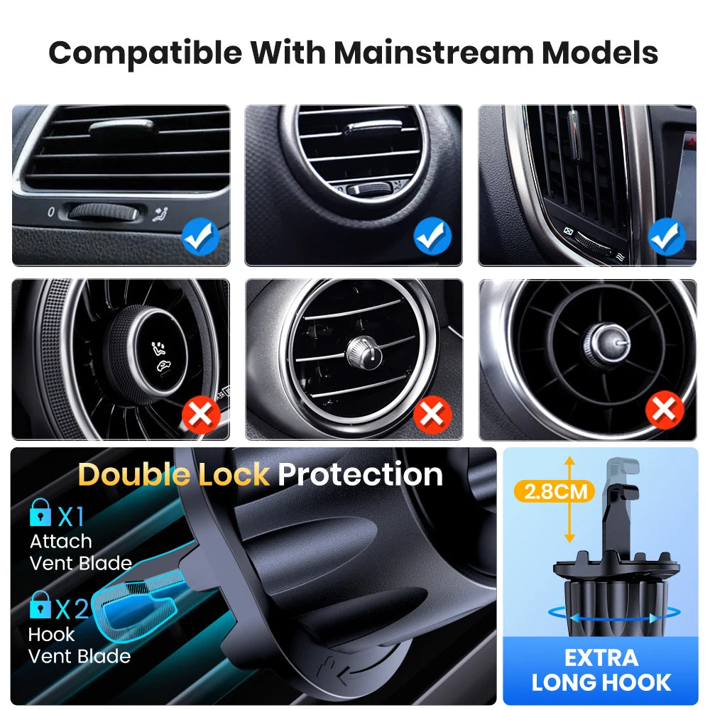 Magnetic Car Phone Mount for Air Vents