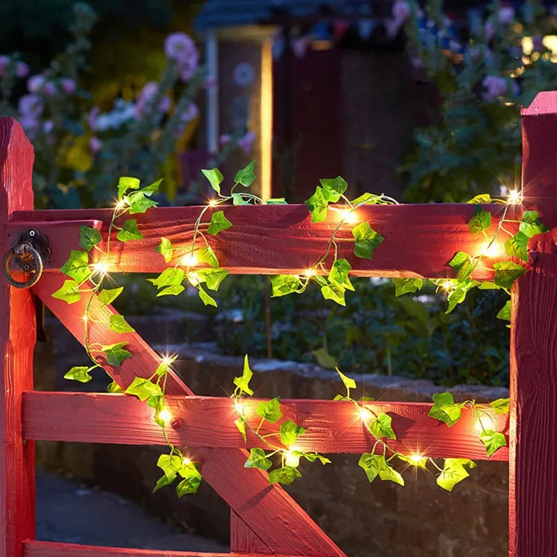 Artificial Vine Fairy Lights Leaf Garland