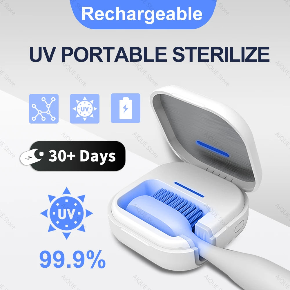 UV Toothbrush Sterilizer Travel Case
