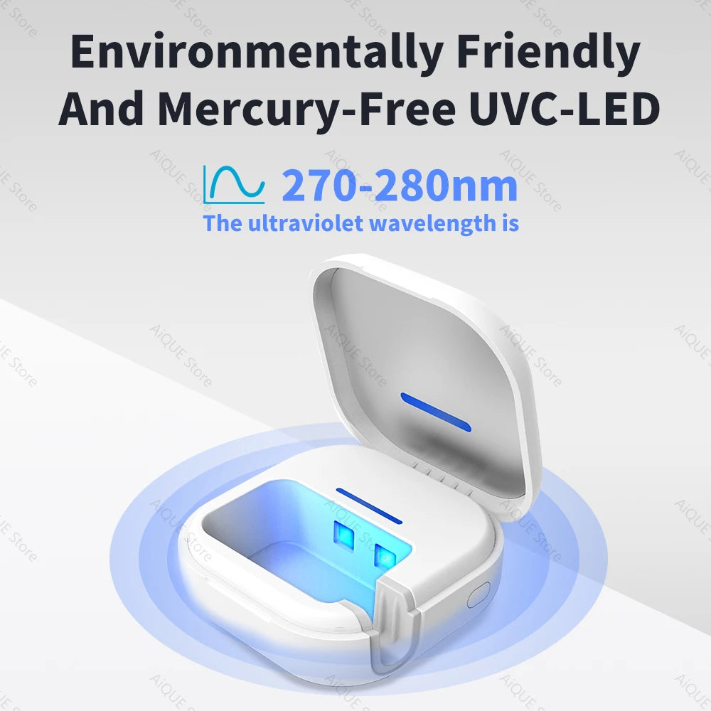 UV Toothbrush Sterilizer Travel Case