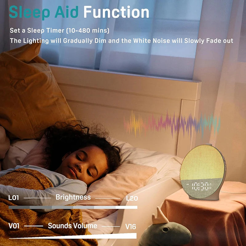 Sunrise Alarm Clock with Sound Machine